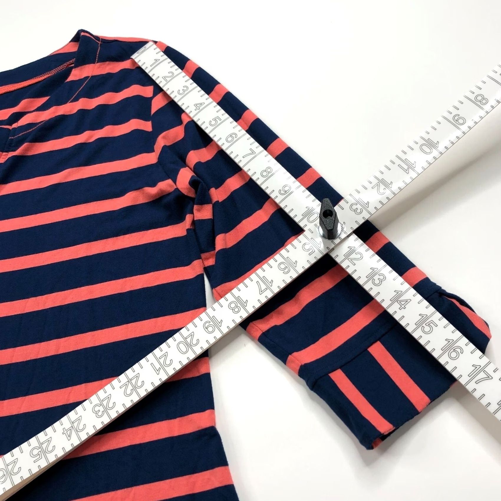 Vintage Hatley Dress Hatley Medium V-Neck Long Sleeve Women's Short Dress Blue Orange Knitted A-Line Pullover KS Ladies Womens Size M / US 6-8 / IT 42-44 - 5 Thumbnail