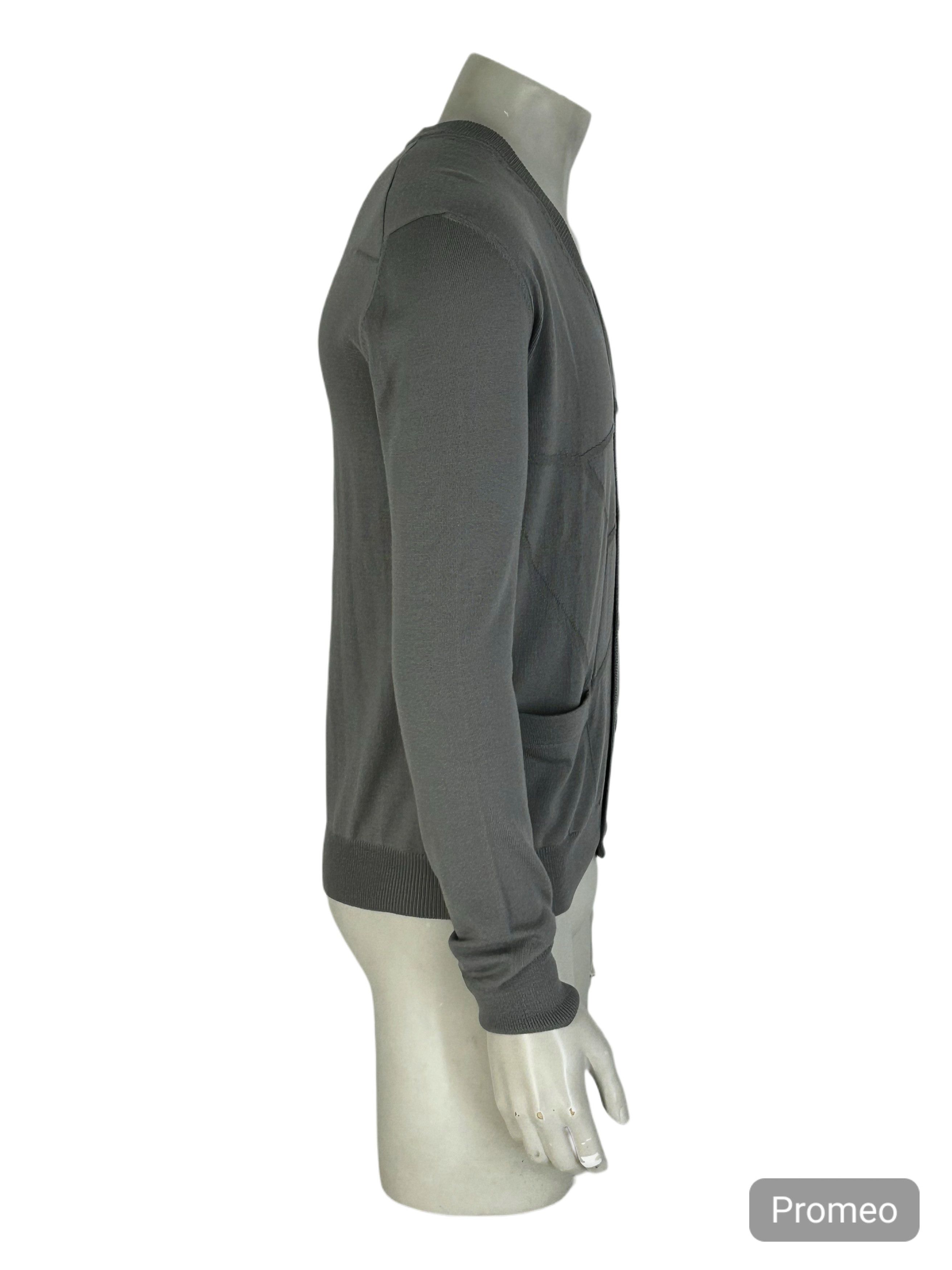 Dior DIOR HOMME CUT & SEW PANAL KNIT CARDIGAN Size US M / EU 48-50 / 2 - 2 Thumbnail