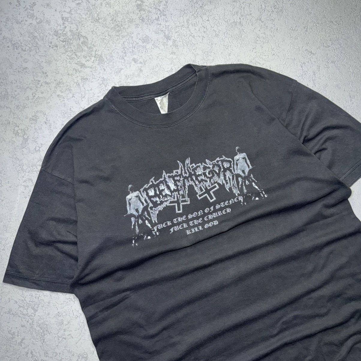 Band Tees Vintage 2000’ Belphegor “Necrodaemon Terrorsathan” T-Shirt Size US XL / EU 56 / 4 - 2 Thumbnail