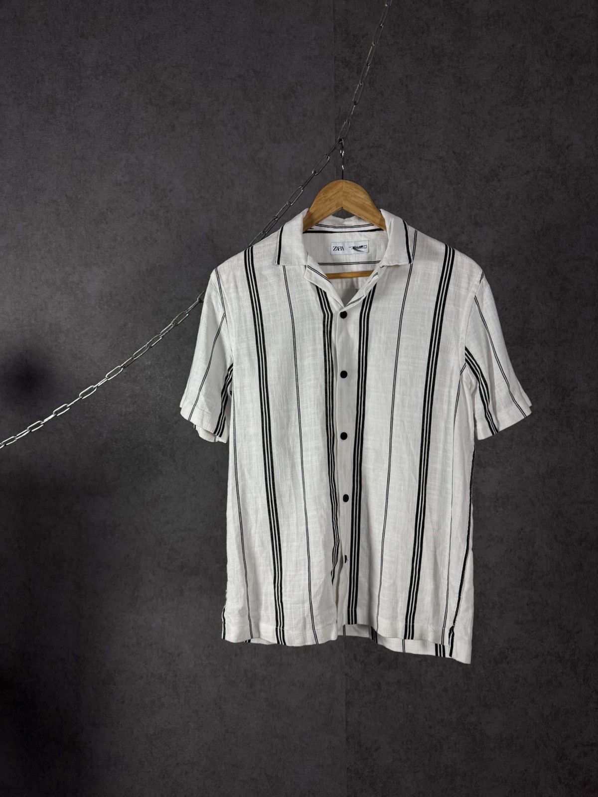 Zara Zara Man designer linen shirt Size US S / EU 44-46 / 1 - 1 Thumbnail