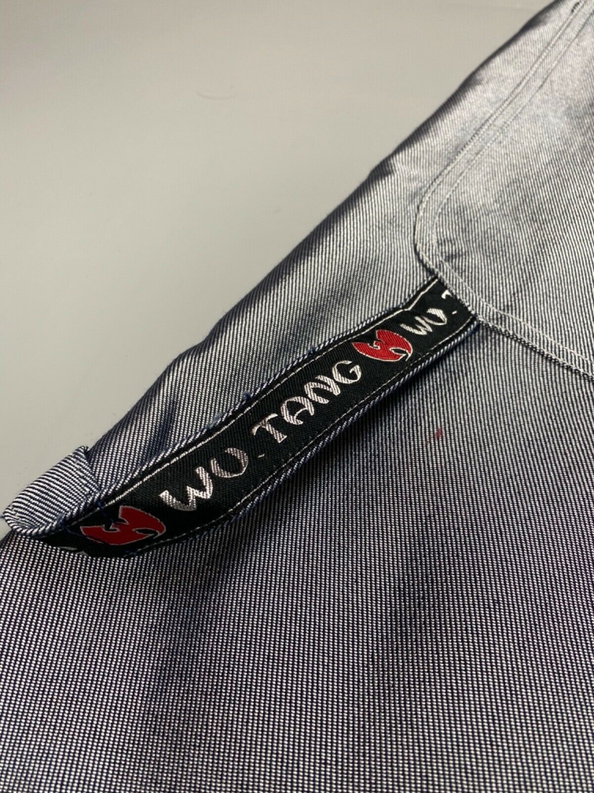 Wu-Tang Clan WU WEAR jeans, shiny gray silver metallic vintage Wu Tang 36 Size US 36 / EU 52 - 9 Thumbnail