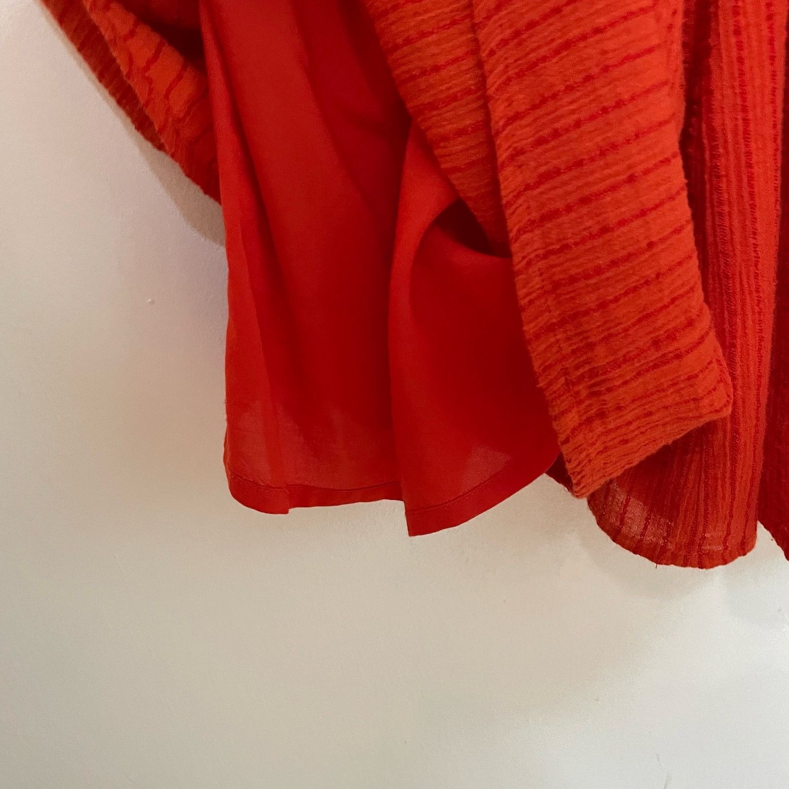 Anthropologie Maeve Orange Textured Jumper 2P Womens Wide Leg Halter Boho Size XS / US 0-2 / IT 36-38 - 5 Thumbnail