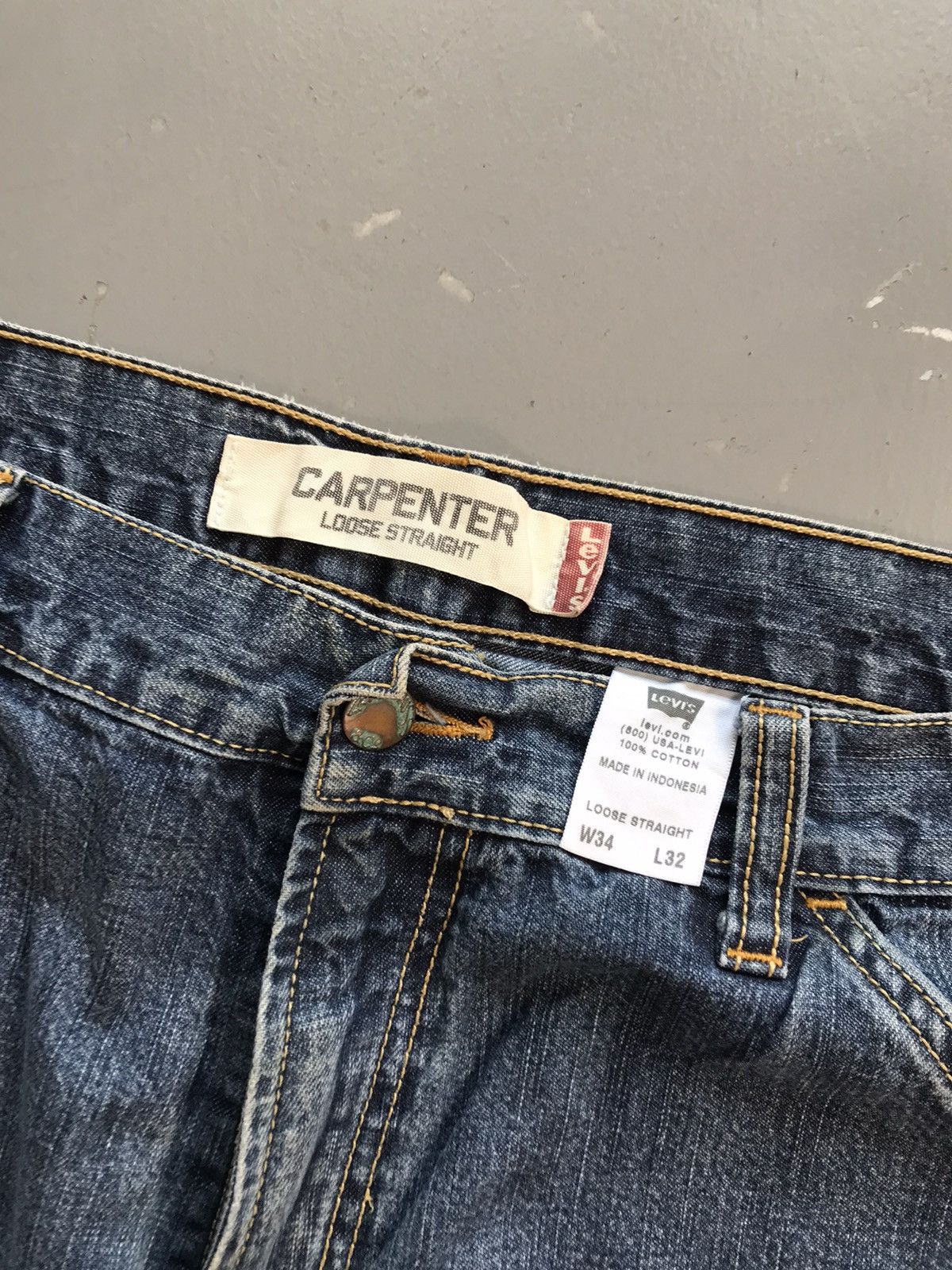 Levi's × Vintage Vintage Levi’s carpenter red tab denim Size US 35 - 4 Thumbnail
