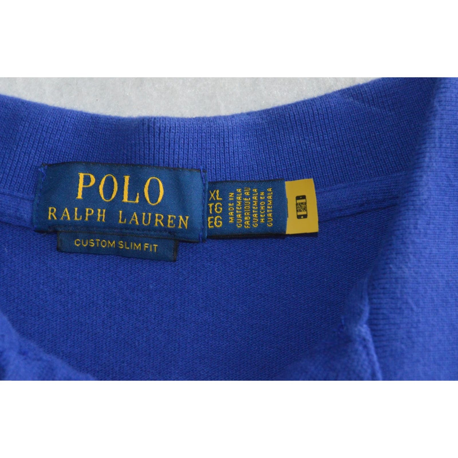 Polo Ralph Lauren Polo Ralph Lauren Polo Shirt Blue XL Slim Fit Men's SS Shirt Embroidered Logo Polo Ralph Lauren Polo Short Sleeve Solid Blue Modern Classic Fit Size US XL / EU 56 / 4 - 4 Thumbnail