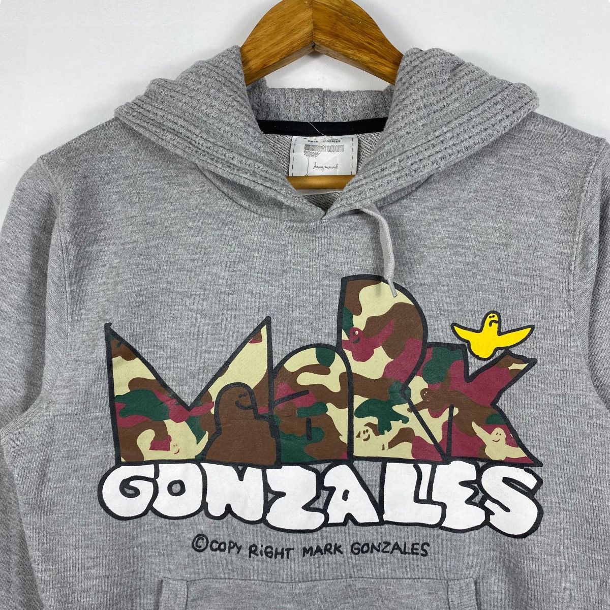 Vintage Vintage 00's MARK GONZALES Logo Hooded Pullover Medium Size Size US M / EU 48-50 / 2 - 2 Thumbnail