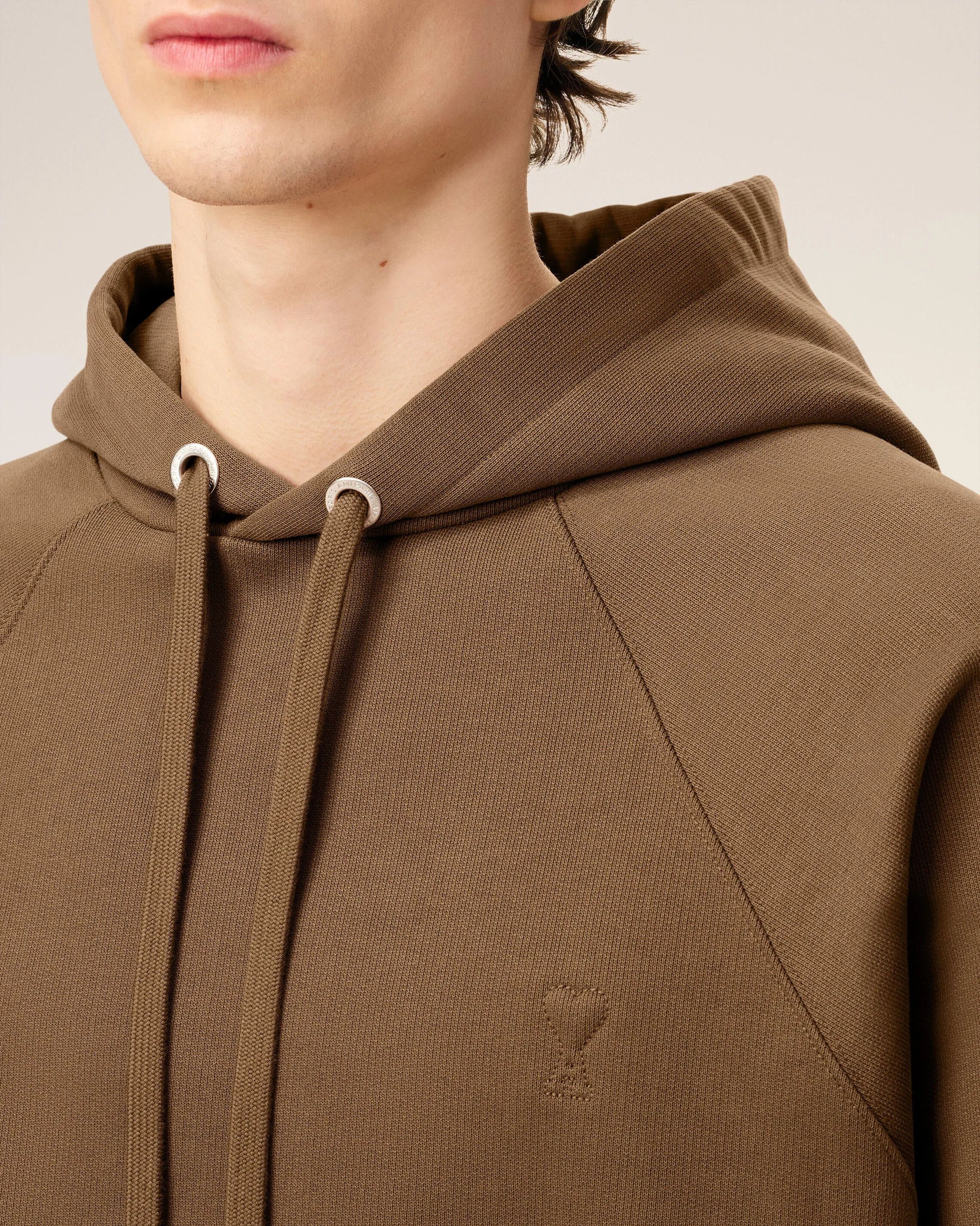 AMI os11x0226 Ami De Coeur Hoodie In Brown Size US M / EU 48-50 / 2 - 5 Thumbnail