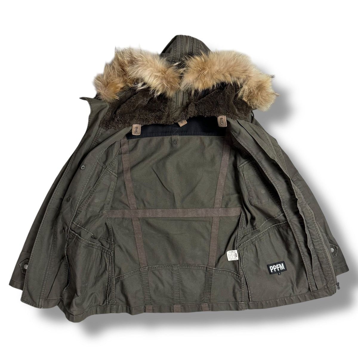 PPFM PPFM IfSixWasNine LGB Gorpcore Tactical Military Fur Jacket Size US L / EU 52-54 / 3 - 9 Thumbnail