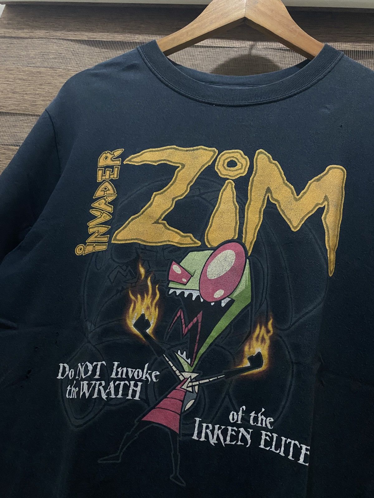 Nickelodeon × Vintage Vintage 00s Invader Zim The Irken Elite Cartoon Promo Tee Size US L / EU 52-54 / 3 - 2 Thumbnail