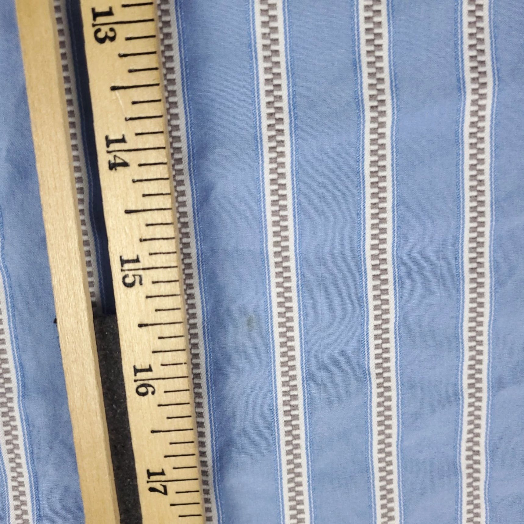 BUGATCHI Bugatchi Uomo Shirt Mens Large Blue Striped Button-Up Long Sleeve Cotton Woven Dress Shirt Mens Size US L / EU 52-54 / 3 - 5 Thumbnail