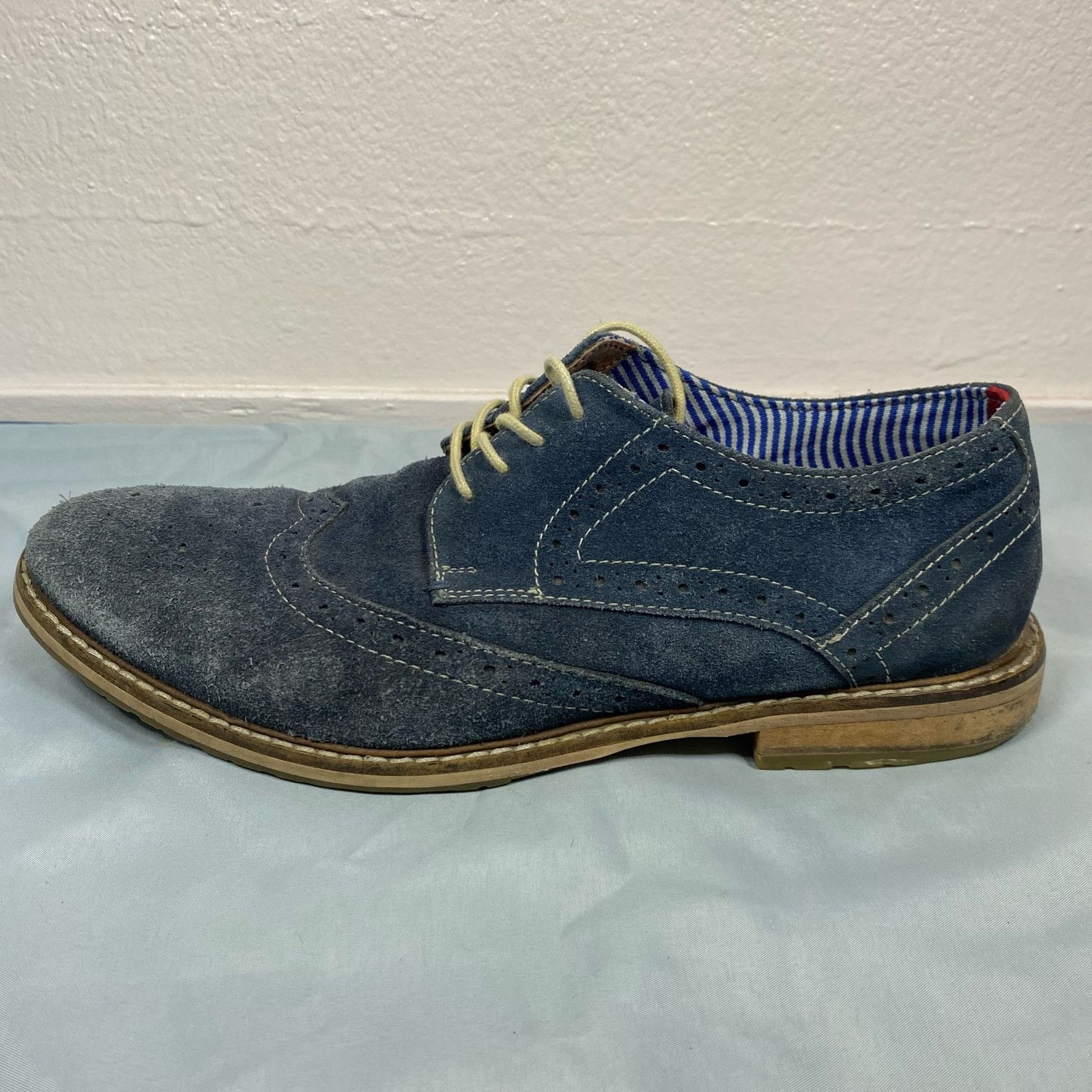 Ben Sherman Ben Sherman Blue Suede Oxford Shoes Mens Size 9.5 Size US 9.5 / EU 42-43 - 2 Thumbnail