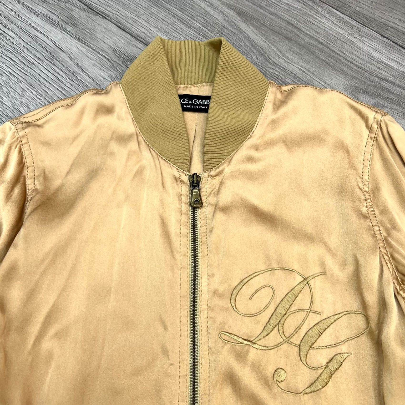 Dolce & Gabbana Dolce&Gabbana Lightweight Silk Bomber Jacket Logo Women Size S Size S / US 4 / IT 40 - 2 Thumbnail