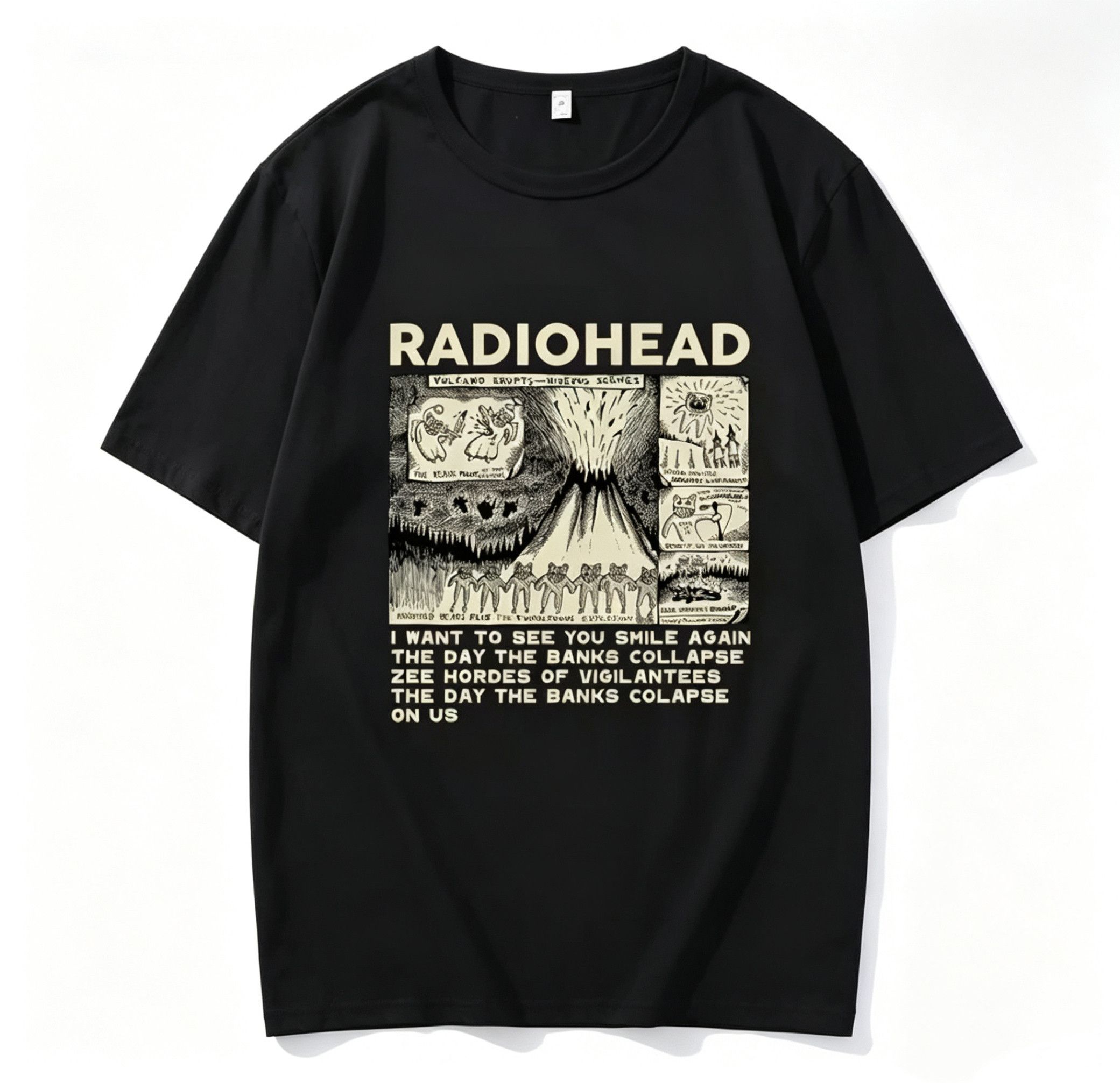 Other Streetwear Y2K Retro Gothic Monster Radiohead Print TShirt Size US M / EU 48-50 / 2 - 1 Thumbnail