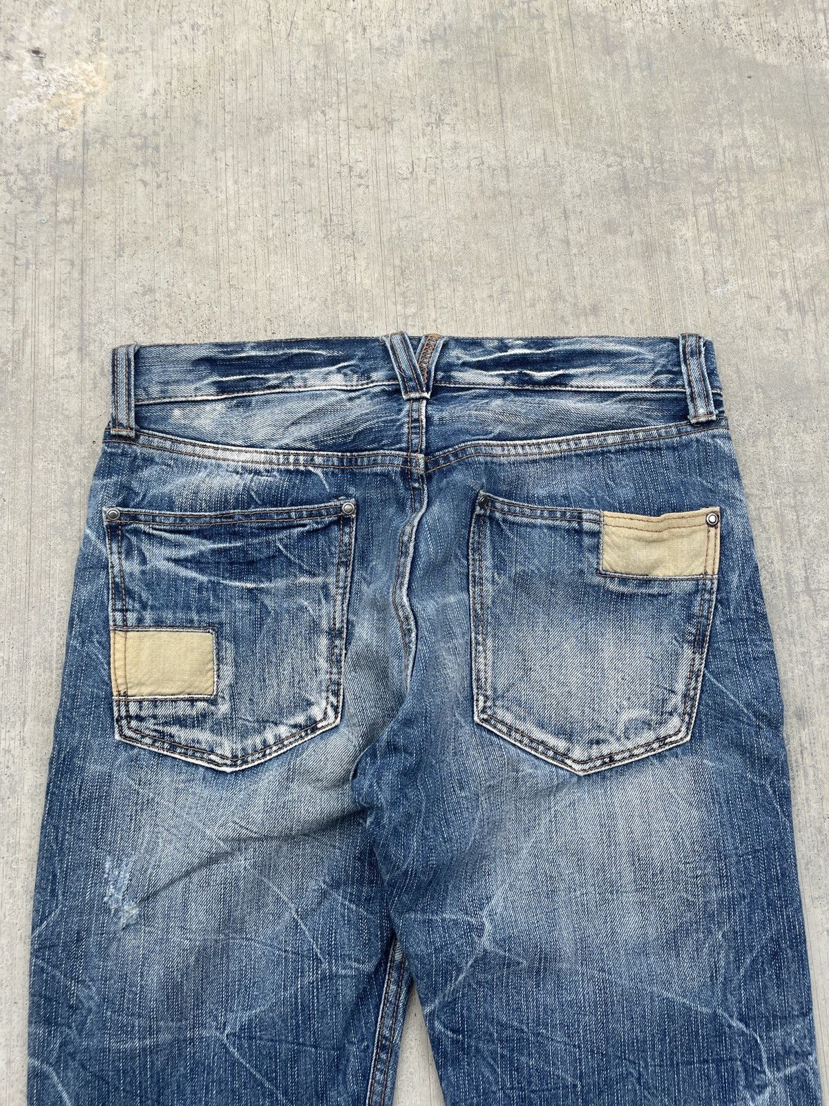 Japanese Brand 2000s JAPANESE BRAND CLAWMARK DISTRESSED JEANS Size US 30 / EU 46 - 5 Thumbnail