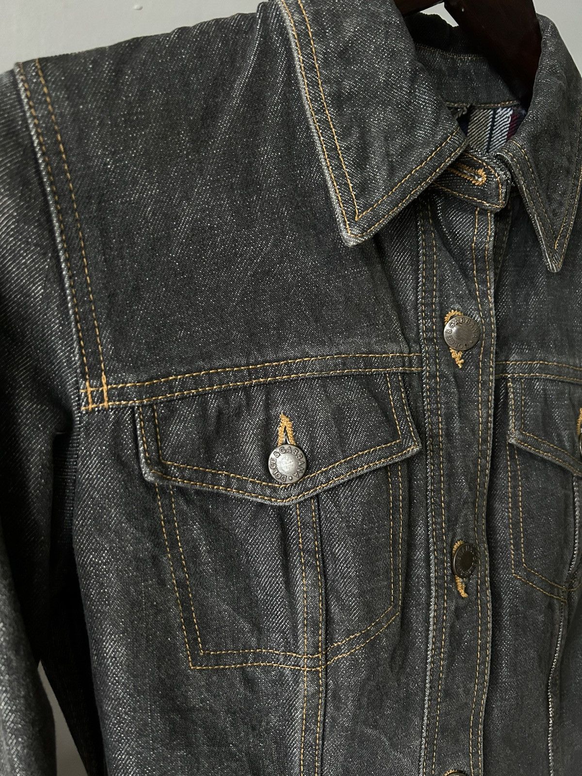 Dolce & Gabbana Dolce Gabbana Denim Jacket Size XXS / US 00 / IT 34 - 8 Thumbnail