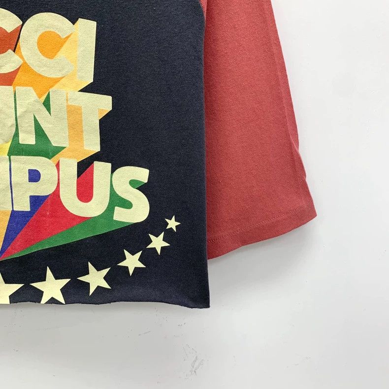 Gucci Gucci Color-blocked logo printed destructive cotton round-n Size S / US 4 / IT 40 - 4 Thumbnail