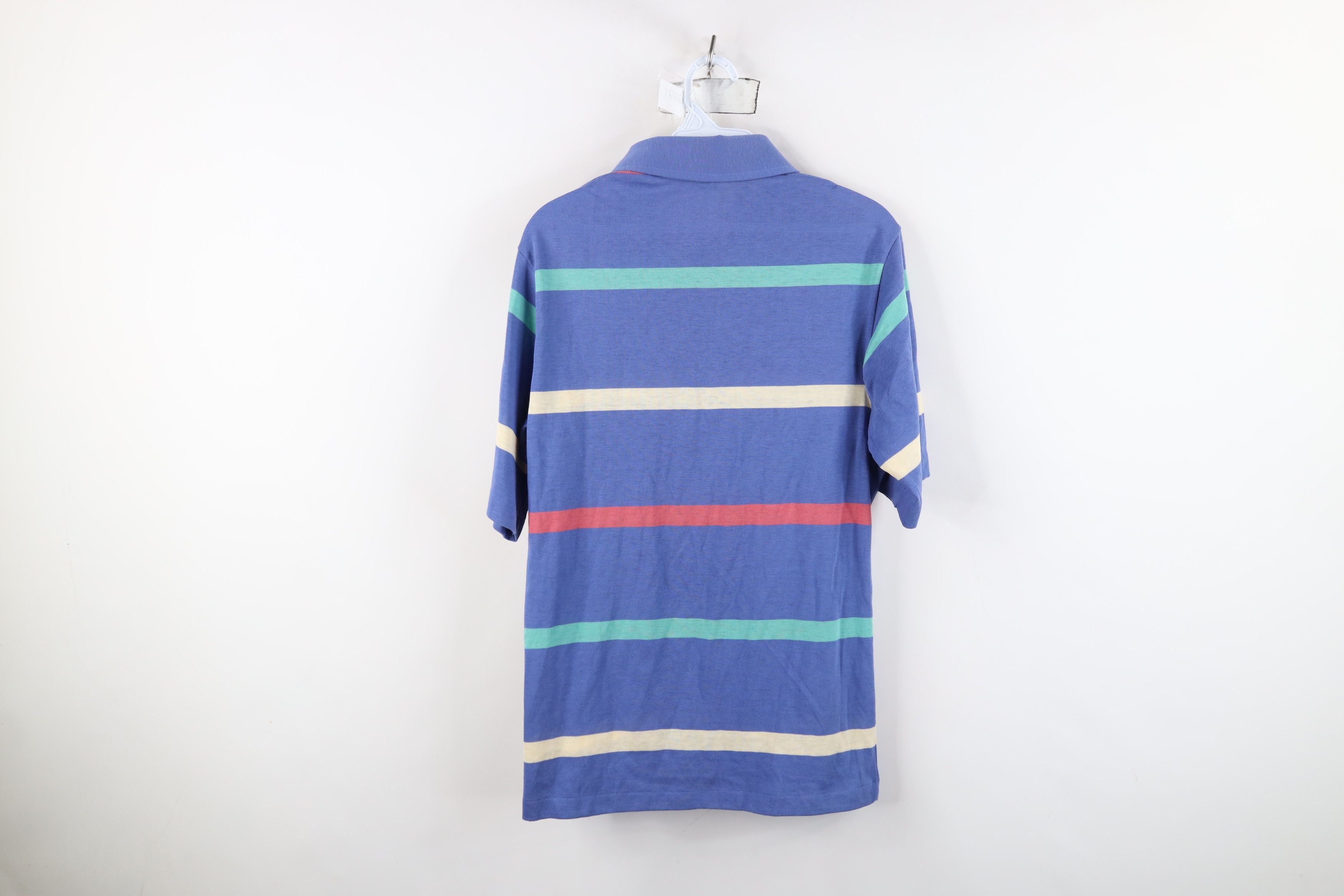 Vintage Vintage 70s Streetwear Striped Knit Collared Golf Polo Shirt Size US M / EU 48-50 / 2 - 10 Thumbnail