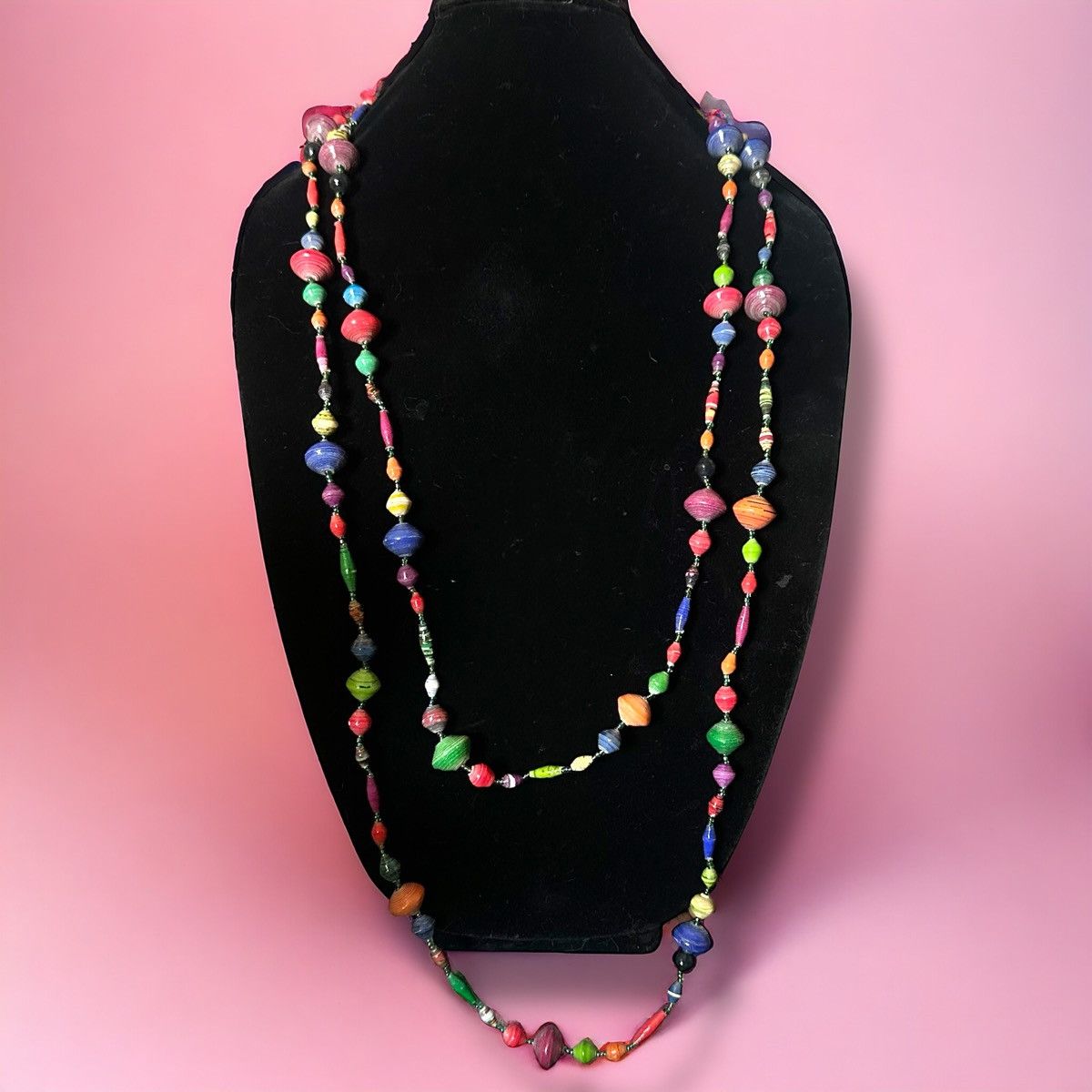 Other Bead For Life long multicolor paper bead necklace Size ONE SIZE - 2 Thumbnail