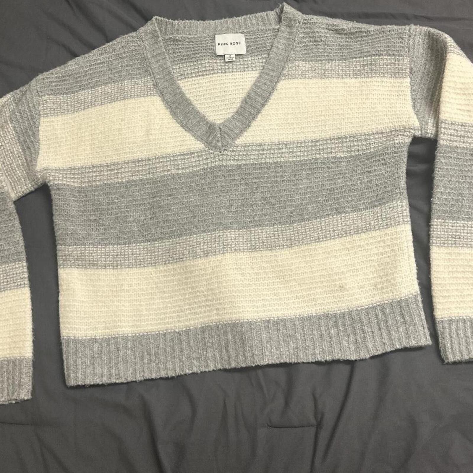 Other Grey and white striped sweater Size S / US 4 / IT 40 - 1 Thumbnail