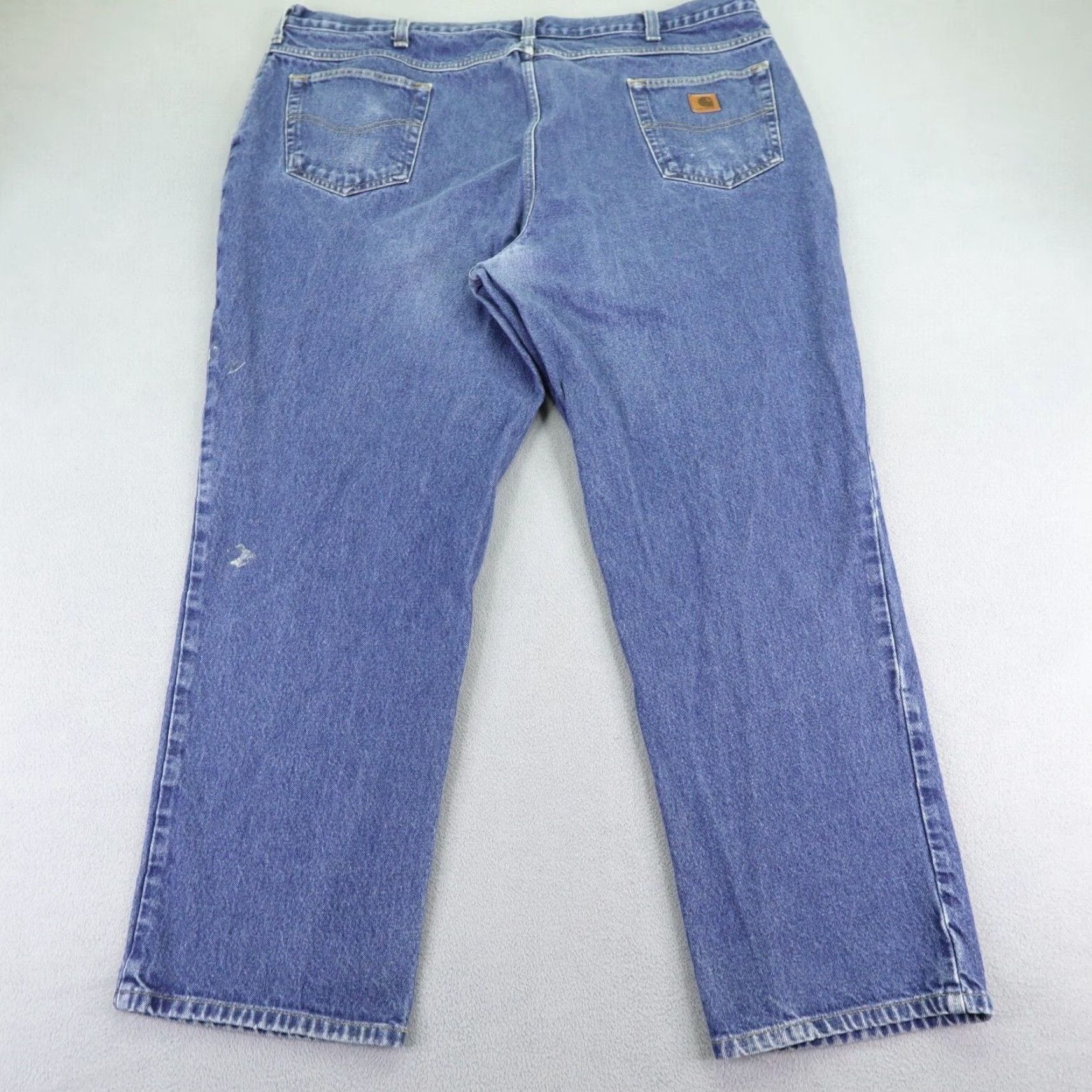 Carhartt VINTAGE Carhartt Jeans Mens 46x32 Denim Relaxed Fit Straight Leg Work Pants Dark Blue Cotton Mens Size US 44 / EU 60 - 7 Thumbnail