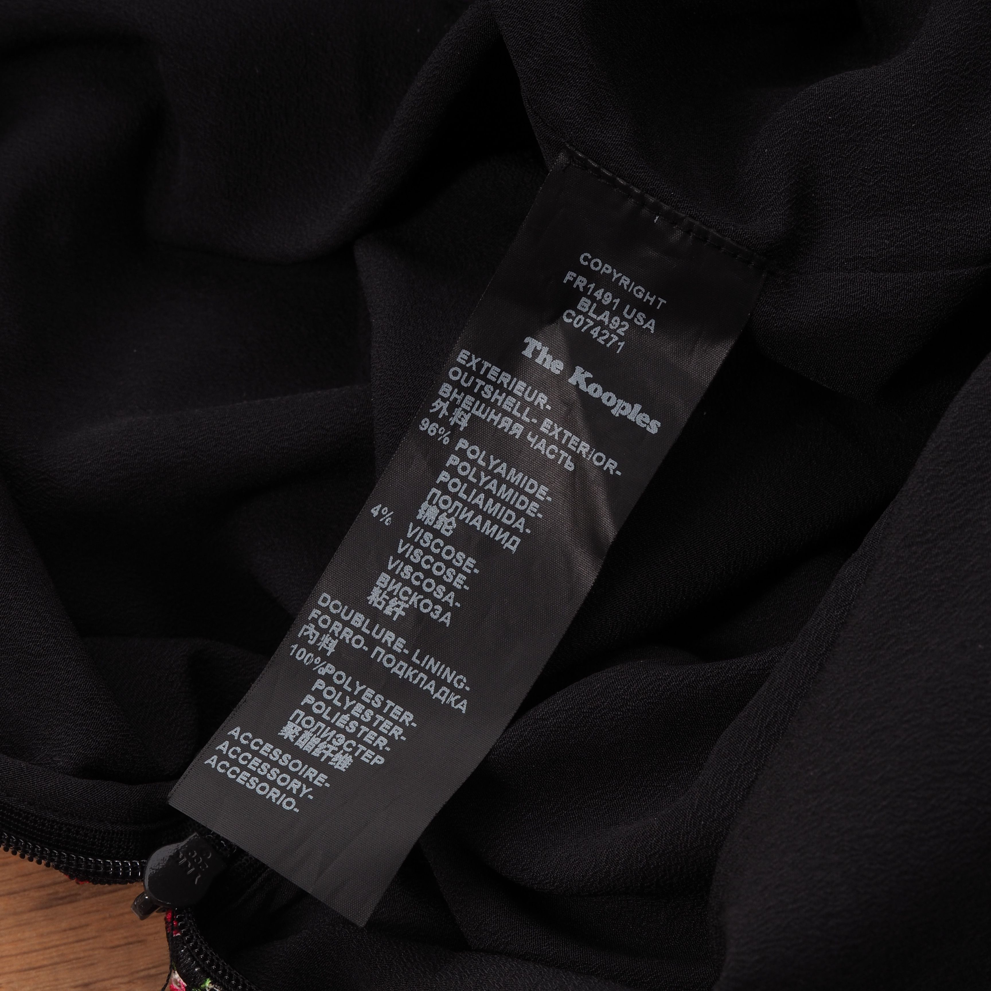 The Kooples The Kooples Multicolor Floral Knee Length Sheer Knit Dress Size M / US 6-8 / IT 42-44 - 4 Thumbnail