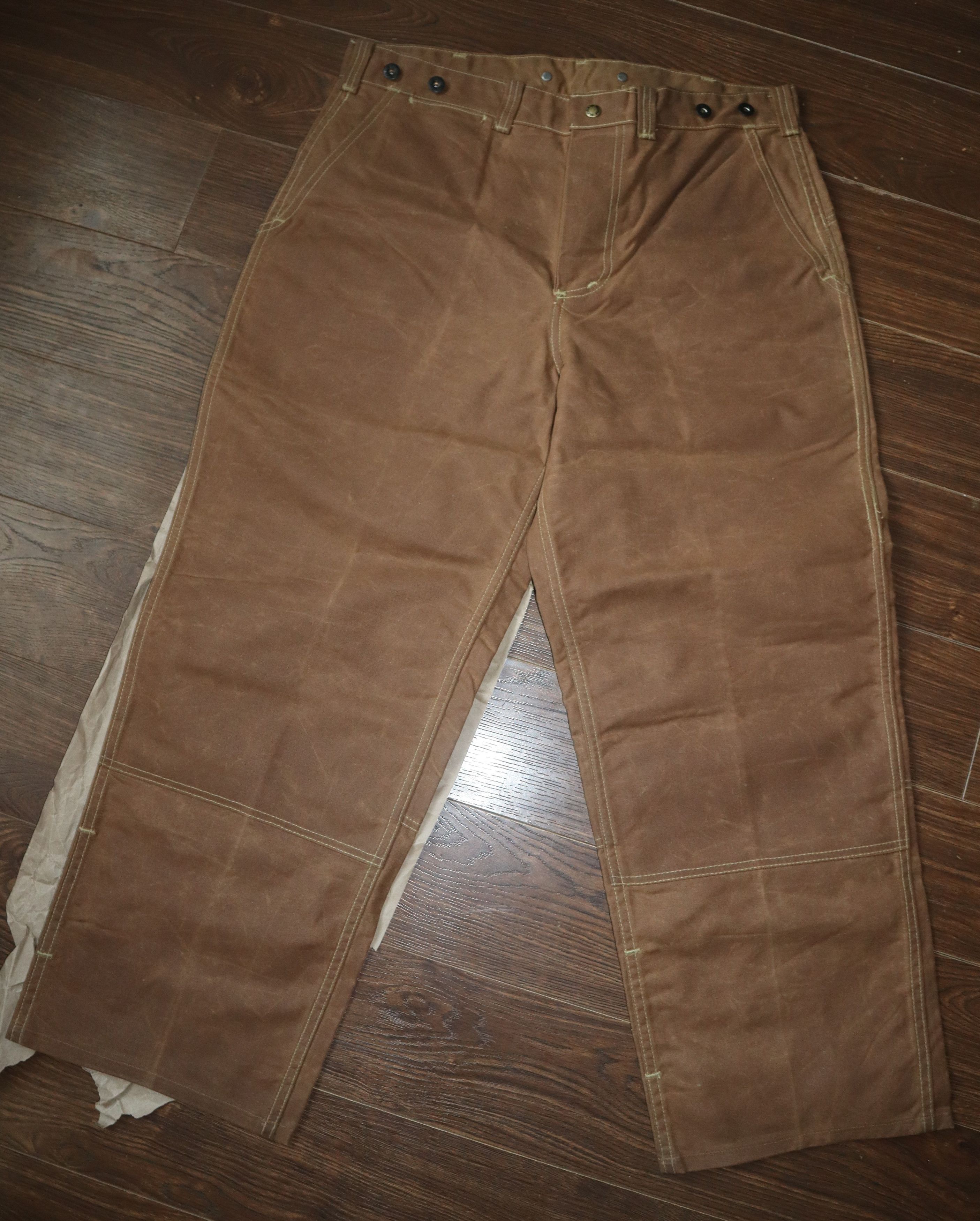 Filson double tin cloth sz36 inch waist and braces Size US 38 / EU 54 - 5 Thumbnail