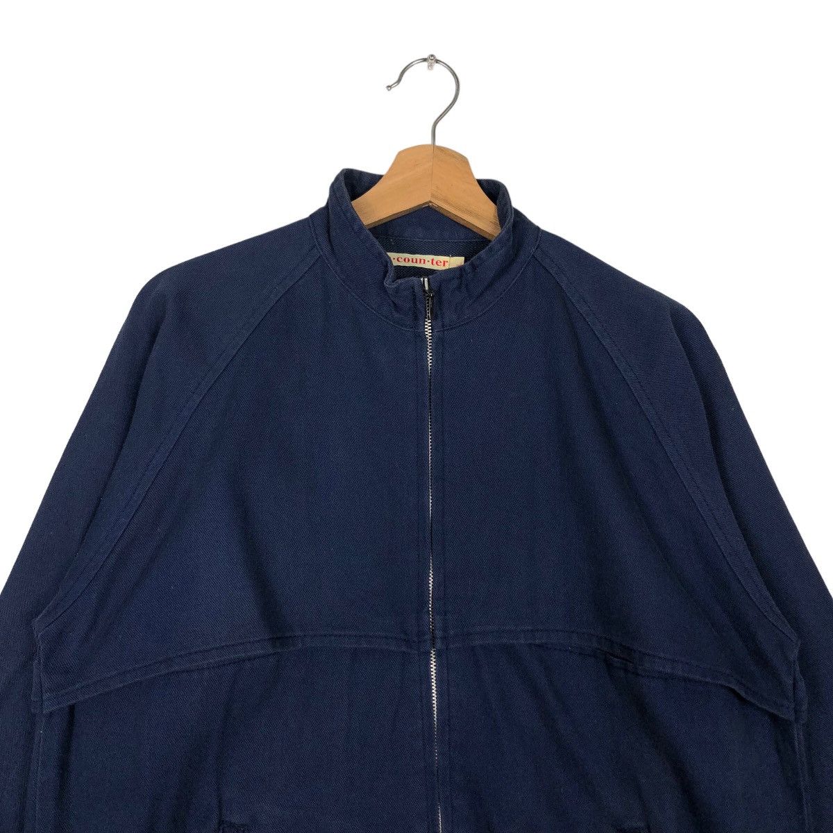 Japanese Brand 🔥90’s Bomber Jacket En.Coun.Ter Japan Issey Miyake Size US L / EU 52-54 / 3 - 2 Thumbnail