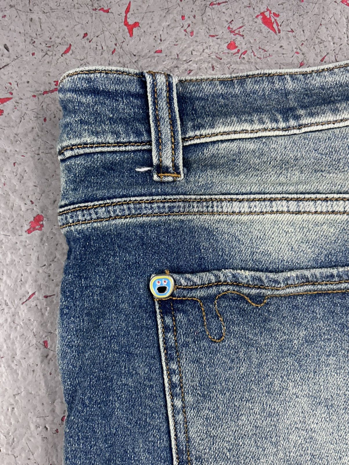 Icecream Icecream Stitched Skinny Custard Jeans Size 42 Size US 42 / EU 58 - 6 Thumbnail