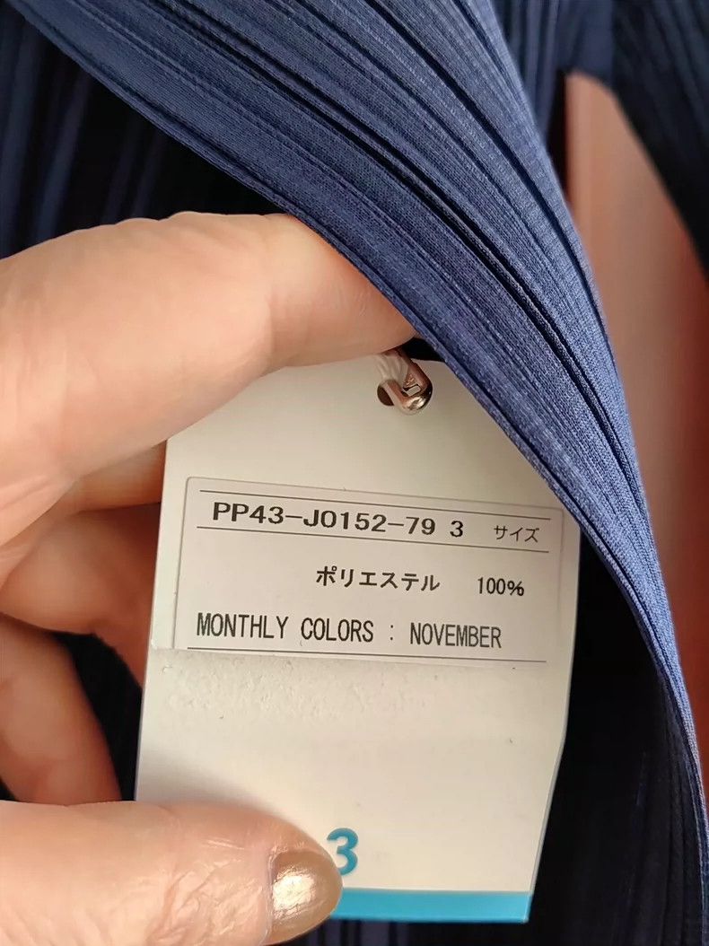 Issey Miyake Issey Miyake size:3 Navy blue pleated cardigan Size S / US 4 / IT 40 - 7 Thumbnail