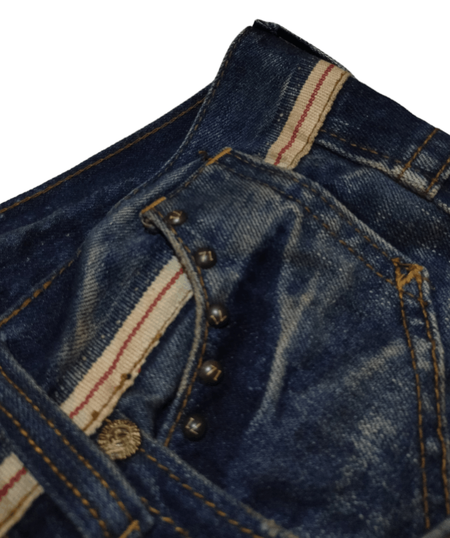 KMRii Red Pepper wash whisker Denim Size US 31 - 9 Thumbnail