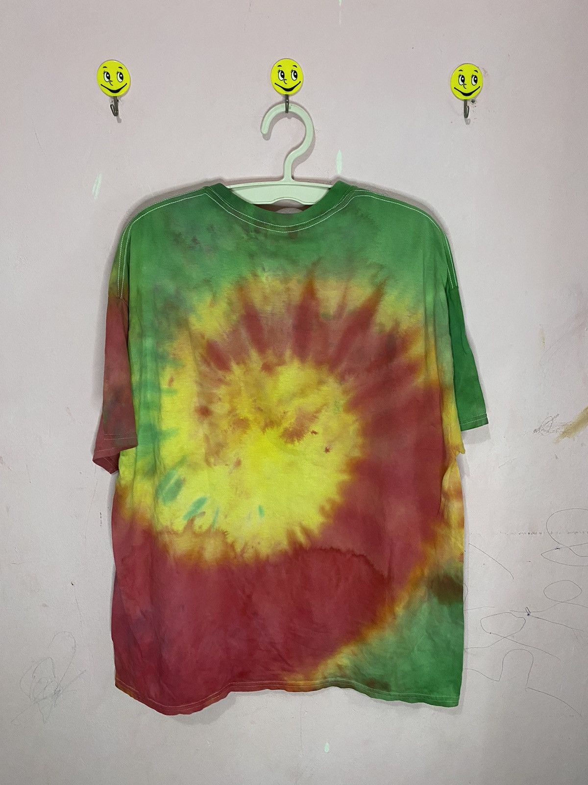 Bob Marley × Vintage Bob Marley Men's Smoke Tie Dye Tie Dye T-shirt Size US XXL / EU 58 / 5 - 3 Thumbnail