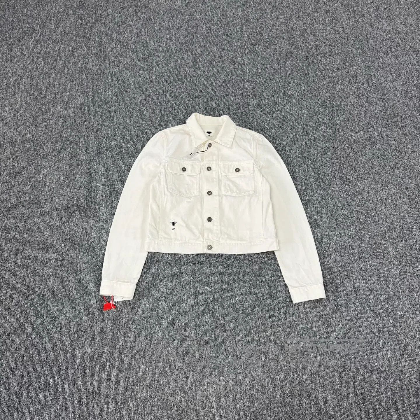 Dior Dior White back with floral embroidery; denim jacket| Size S / US 4 / IT 40 - 3 Thumbnail