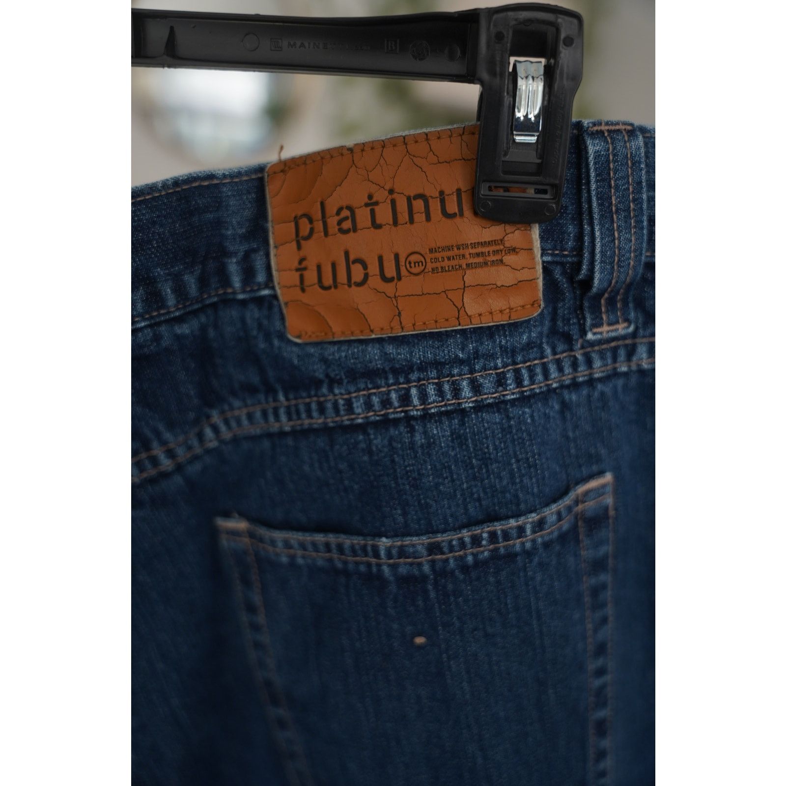 Fubu Platinum FUBU Wide Leg Jeans - Raw Hem, W38 L30 Size US 38 / EU 54 - 1 Thumbnail