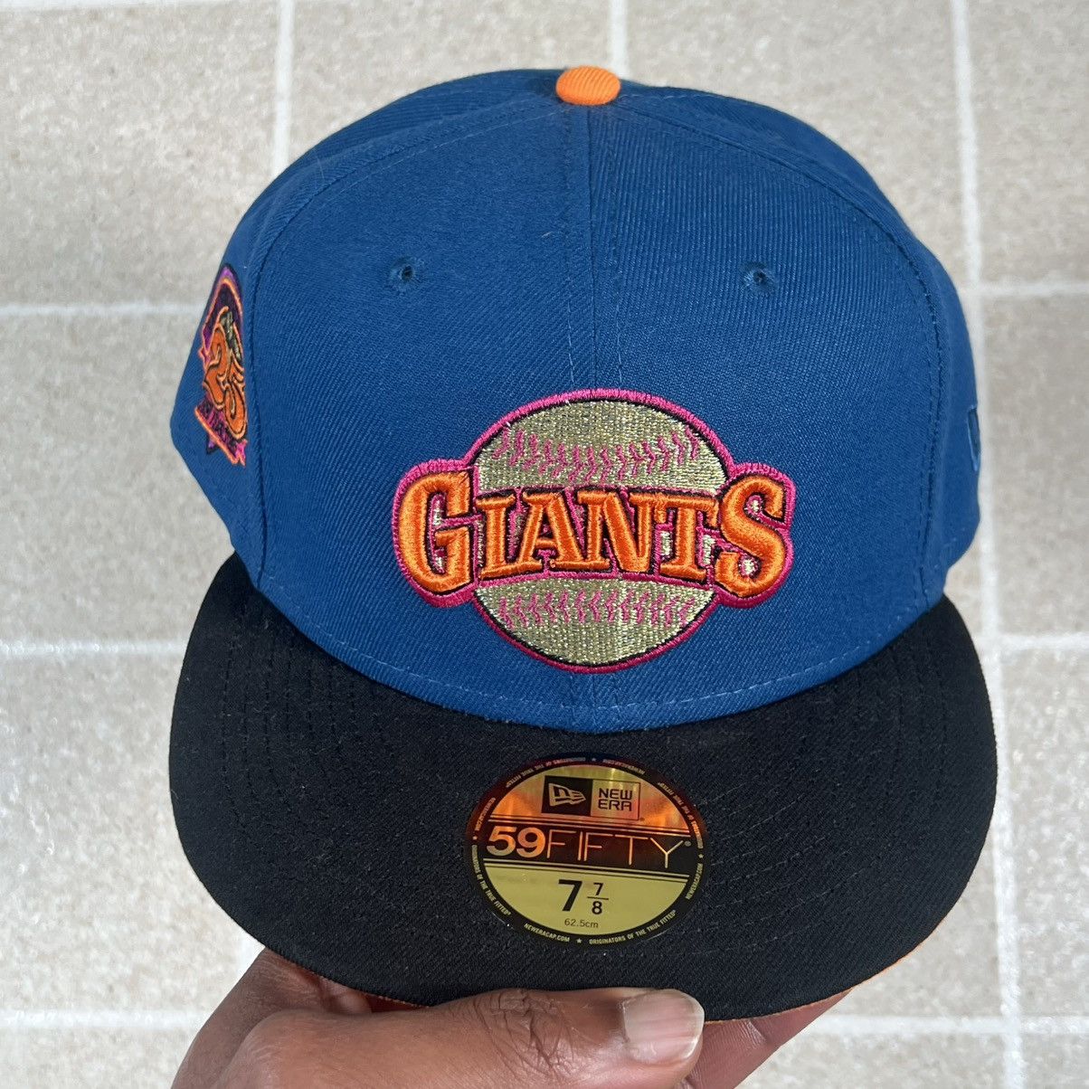 New Era Blue San Francisco Giants 25th Patch New Era 59Fifty Fitted Size ONE SIZE - 1 Thumbnail