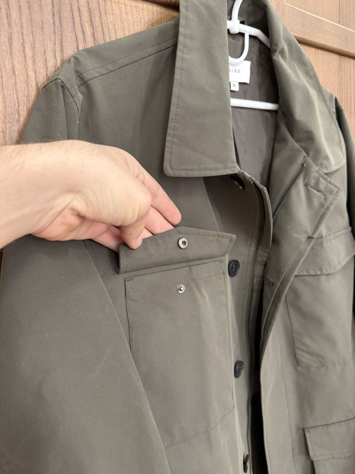 Reiss Reiss Khaki Goretex Trench Jacket Mens Size XL Size US XL / EU 56 / 4 - 7 Thumbnail