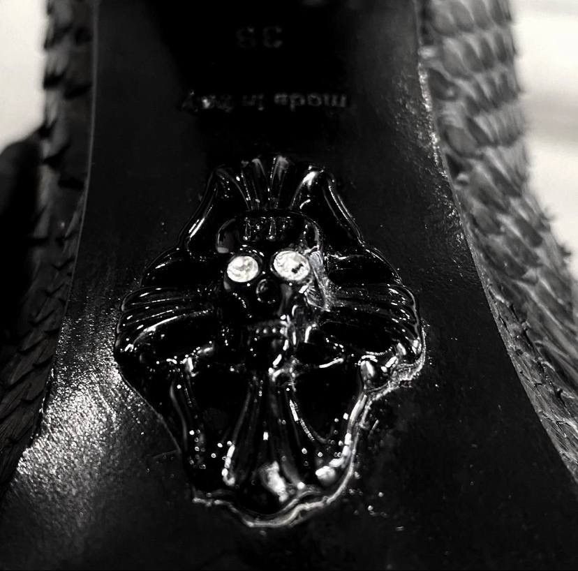 Philipp Plein Philipp Plein “Dragon Skin” Archive Leather Ladies Heels Size US 7 / IT 37 - 7 Thumbnail