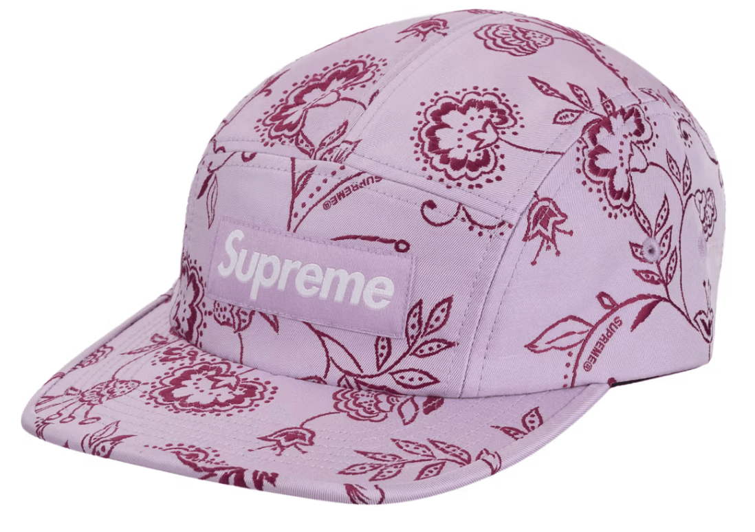Supreme Supreme Floral Jacquard Camp Cap Purple Sz Adjustable Size ONE SIZE - 1 Thumbnail