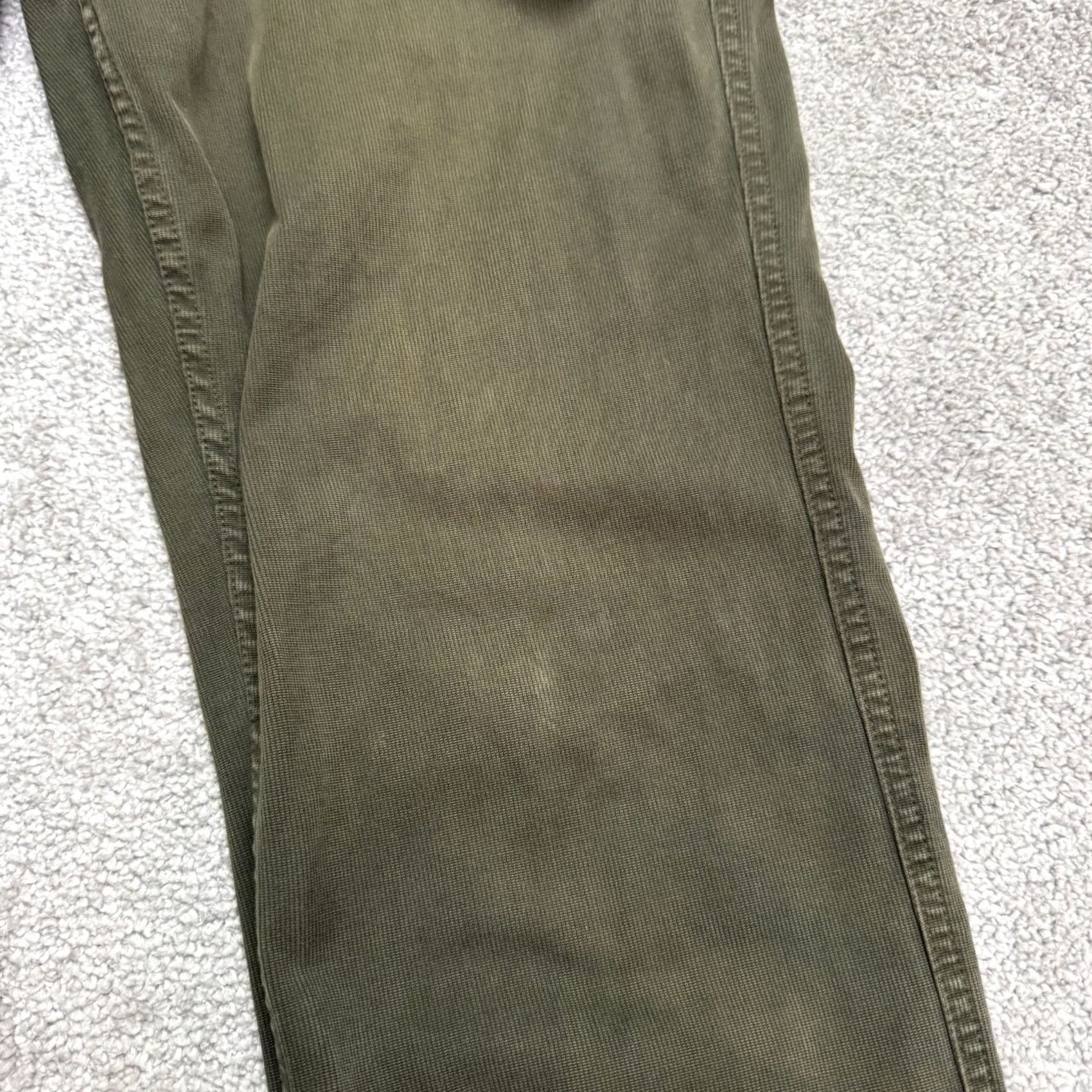 Bonobos Bonobos Slim Fit Straight Leg Chino Pants Mens 35x34 Dark Green Cotton Casual Size US 35 - 6 Thumbnail