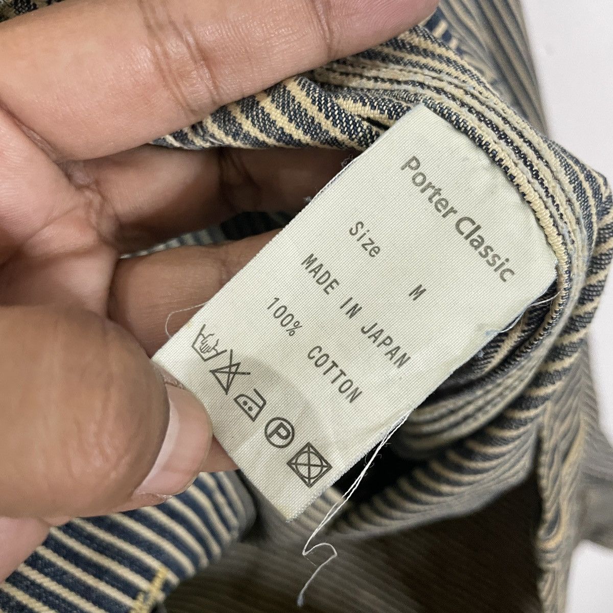 Porter Classic Vintage Porter Classic Hickory Stripe Patchwork Jacket Size US M / EU 48-50 / 2 - 6 Thumbnail