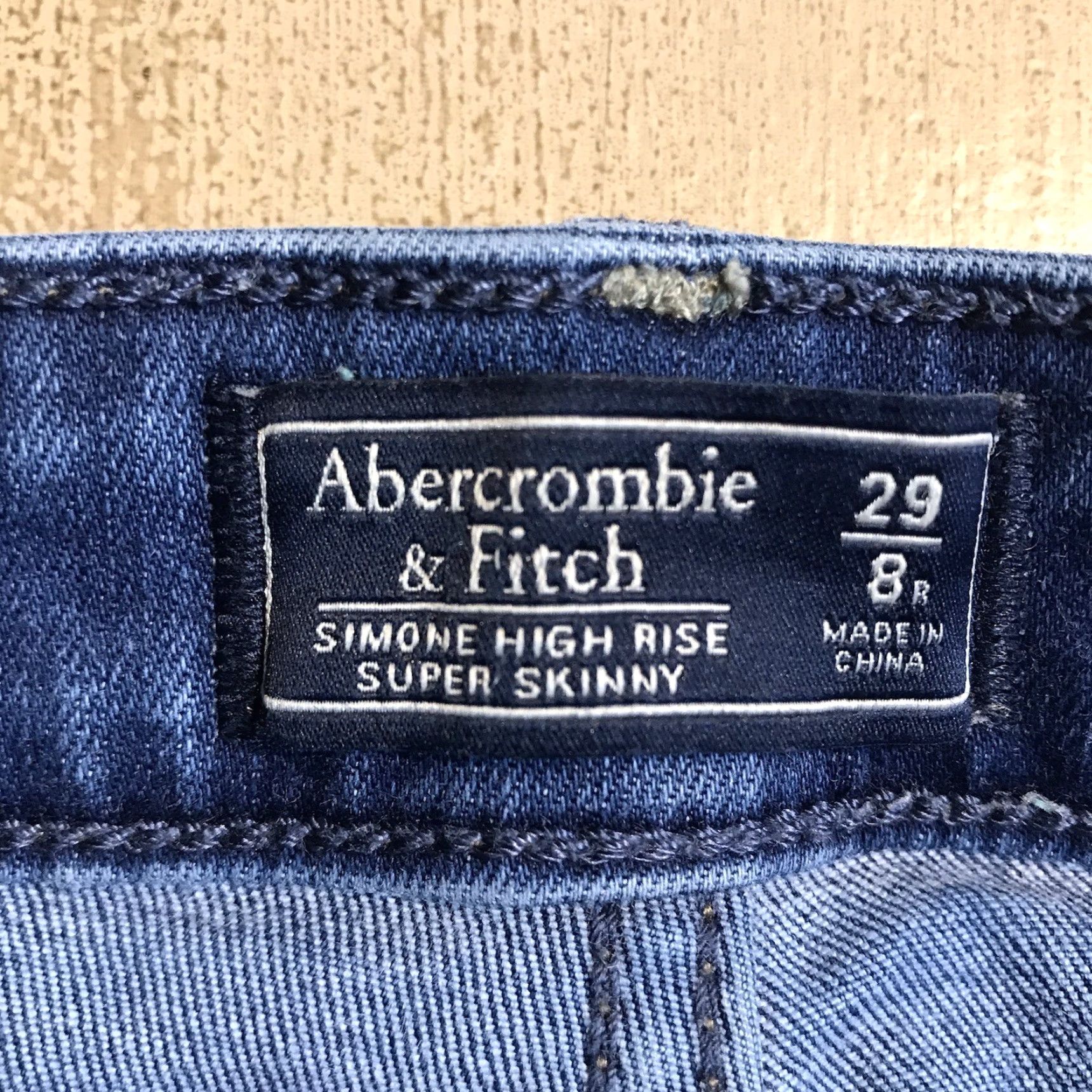 Abercrombie & Fitch Abercrombie & Fitch Simone High Rise Super Skinny Jeans Womens 29 X 29 Inseam Size 29" - 6 Thumbnail
