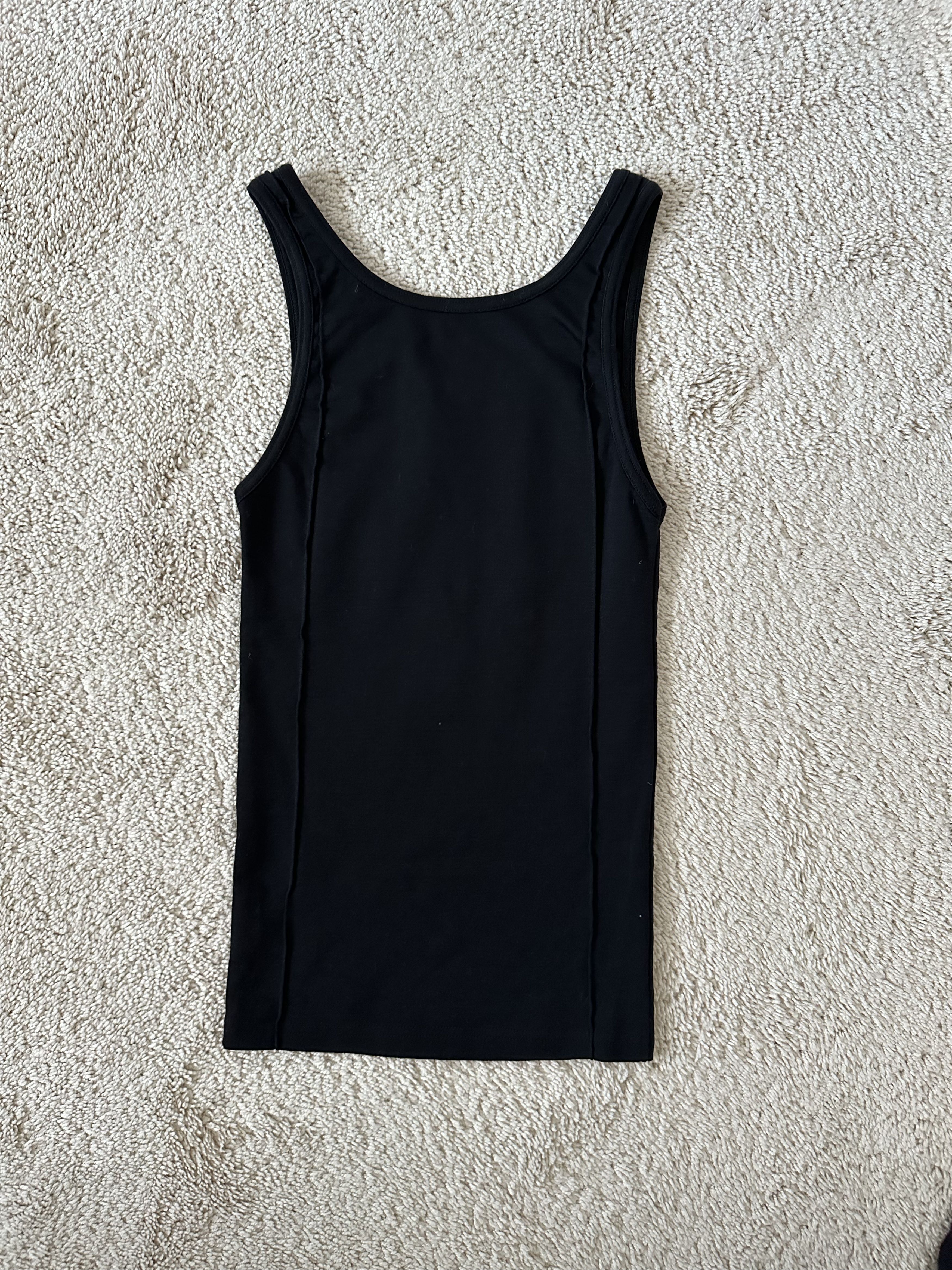 Peter Do Peter Do Creased Tank Top (Black) Size M / US 6-8 / IT 42-44 - 6 Thumbnail