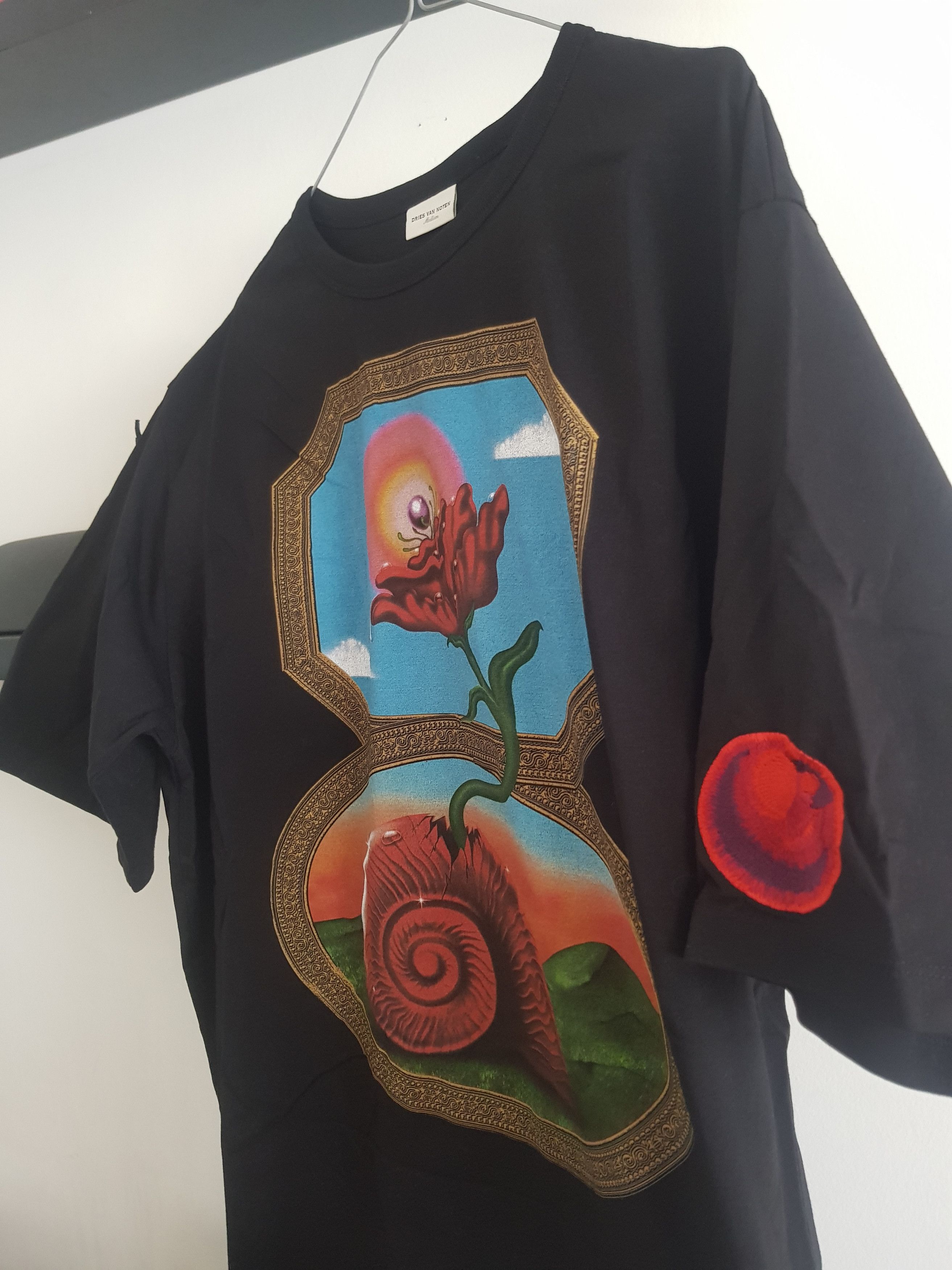 Dries Van Noten Dries Van Noten x Robert Beatty - Snail Flower Print Tee Size US M / EU 48-50 / 2 - 3 Thumbnail