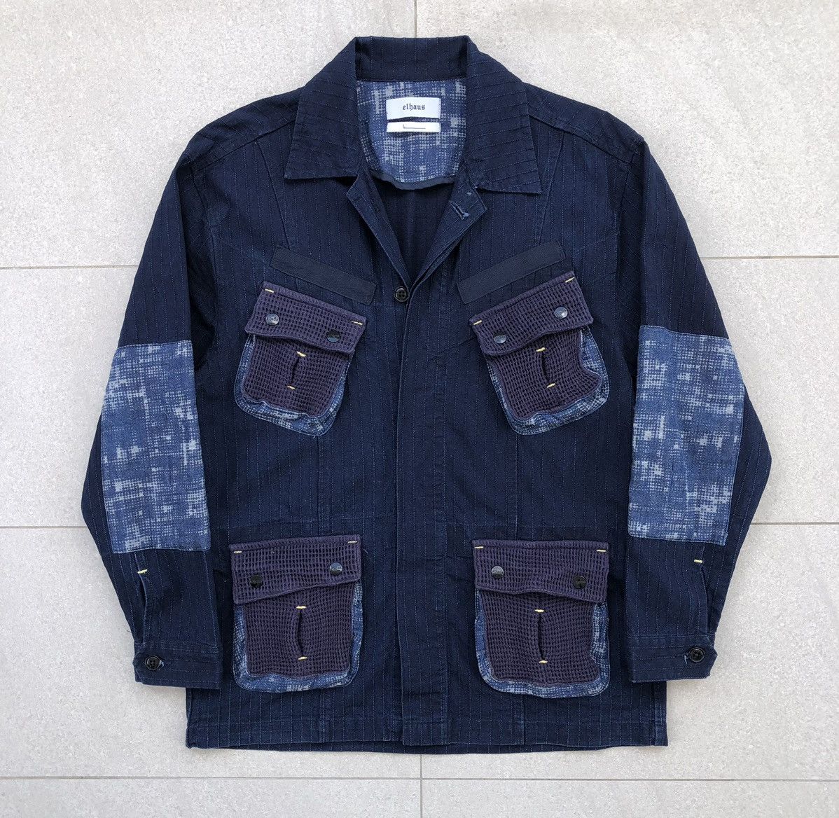 Elhaus Japanese Elhaus Coverall Kendogi Indigo Patchwork Jacket Size US L / EU 52-54 / 3 - 3 Thumbnail