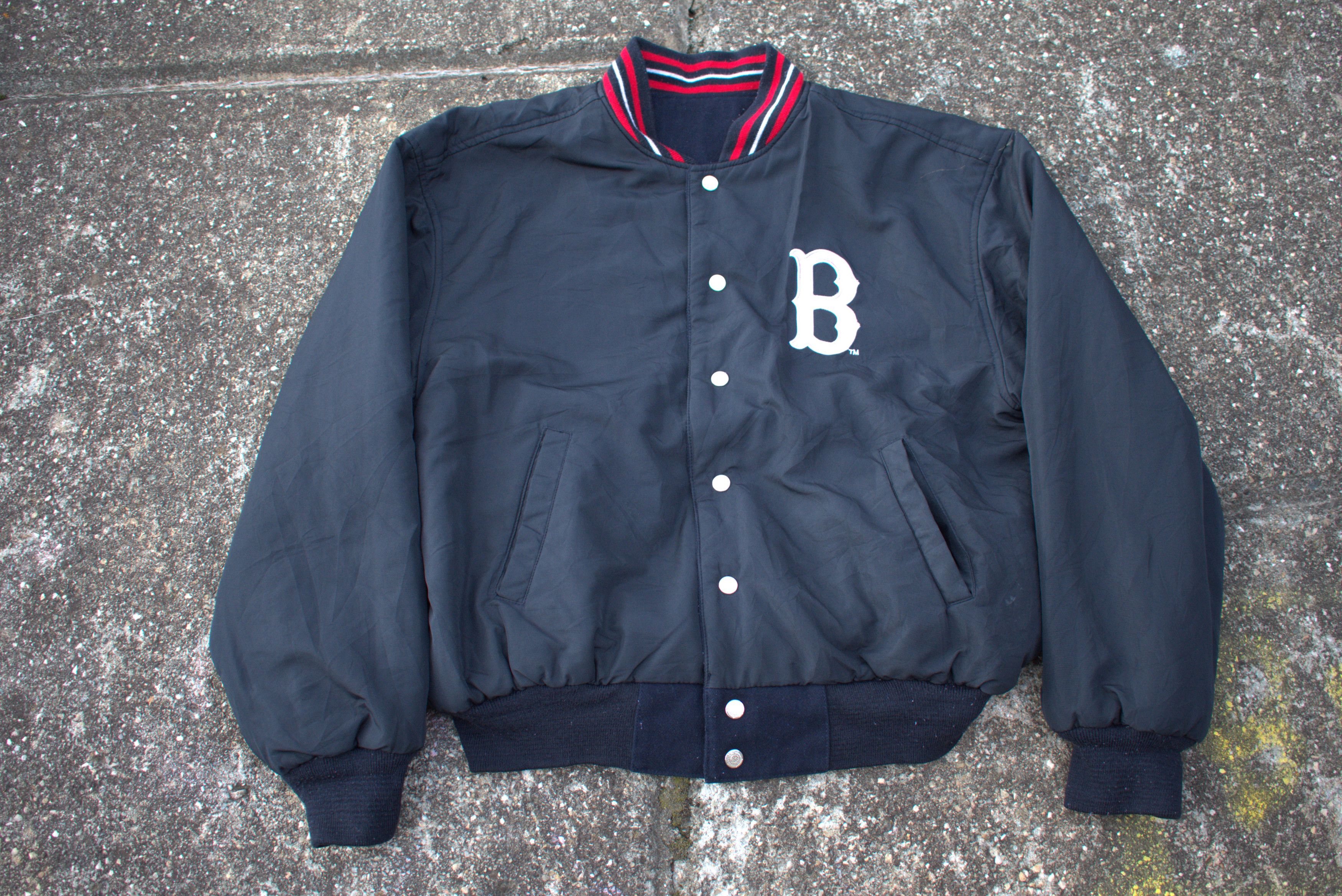 JH Design Jeff Hamilton Boston Red Sox reversible leather sleeved Size US L / EU 52-54 / 3 - 7 Thumbnail