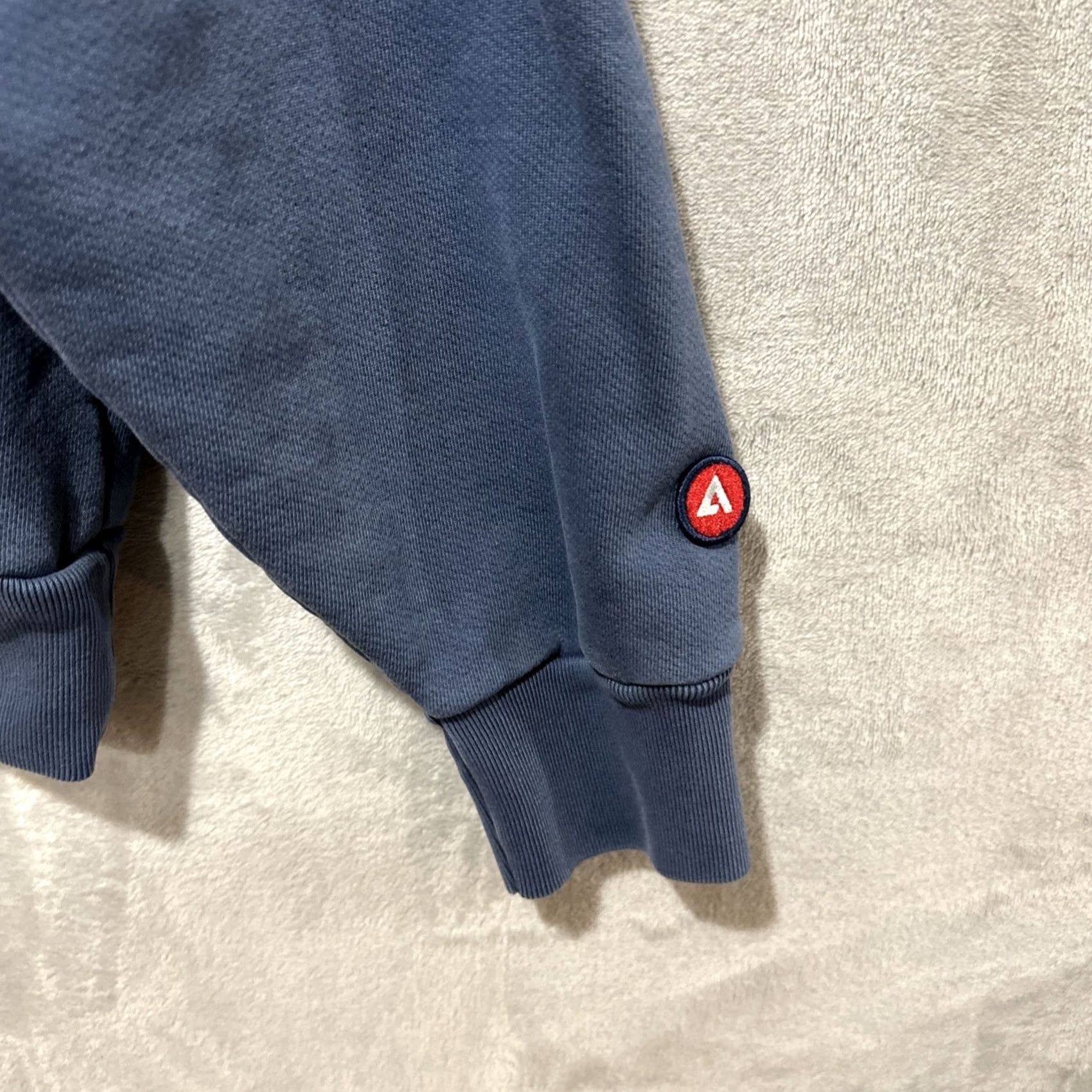 Vintage VINTAGE American Giant Unisex Hoodie Blue M Pullover Long Sleeve Logo Size US M / EU 48-50 / 2 - 4 Thumbnail