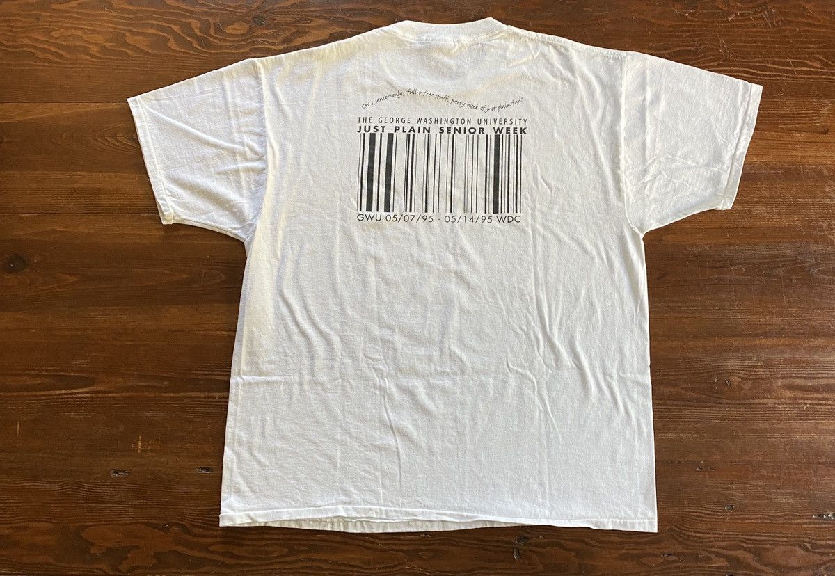 Delta Vintage 1995 GW University Senior Week Single Stitch Tee 90s Size US XL / EU 56 / 4 - 2 Thumbnail