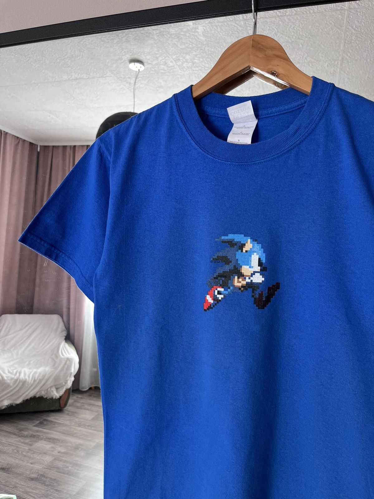 Vintage Vintage 00s Sega Sonic Pixel Logo Video Games Movie Tee Blue Size US S / EU 44-46 / 1 - 2 Thumbnail