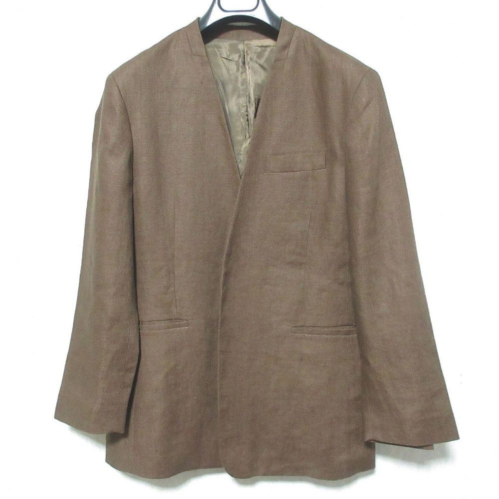 Other Other BEAUTY&YOUTH Linen Collarless Jacket Natural Material Outerwear 1622-144-1110 DUTY FREE for USA Size ONE SIZE - 1 Thumbnail