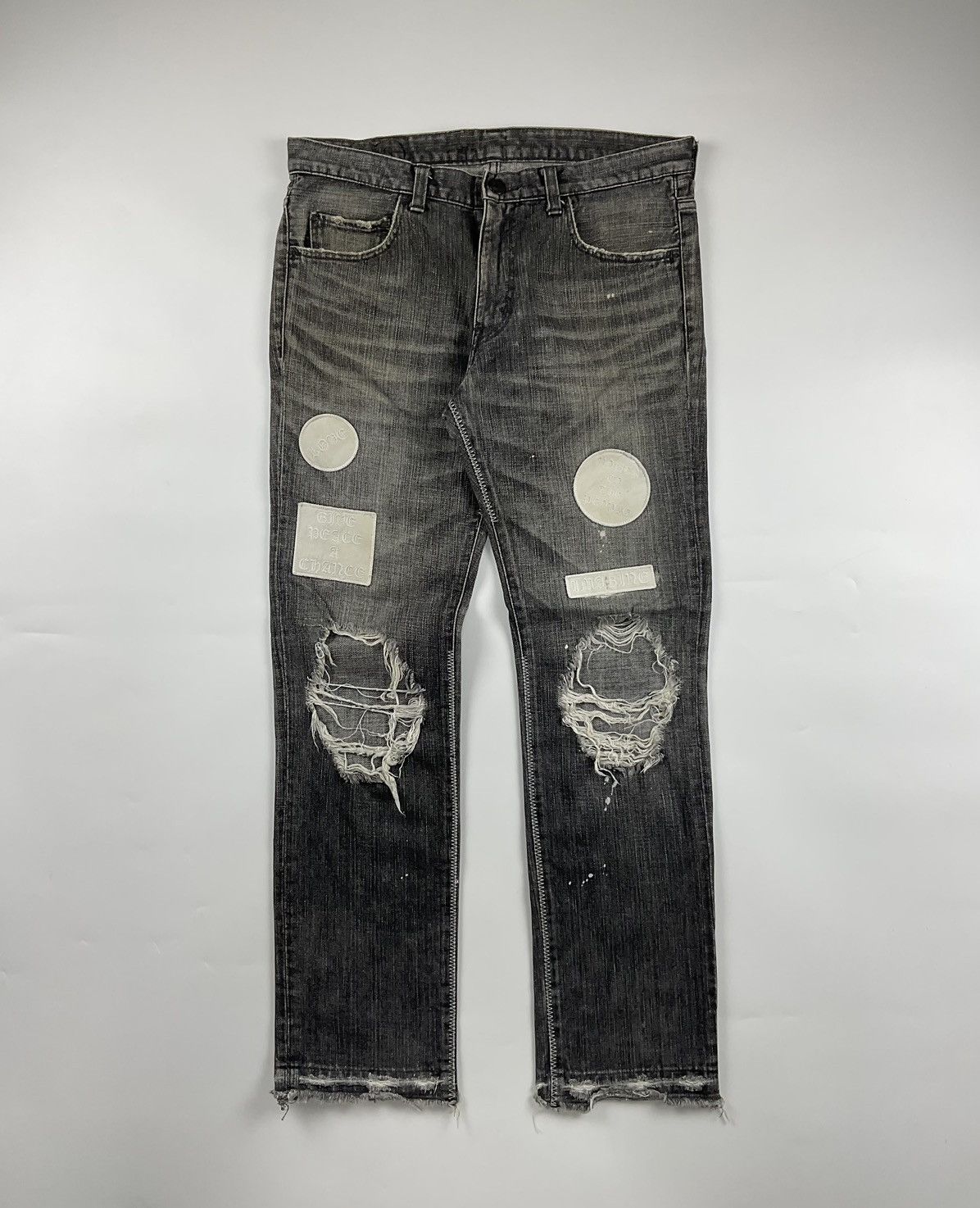 え*ょ様 Numbernine 2004aw ブラックデニム 04aw number (n)ine Patchwork Black Jeans