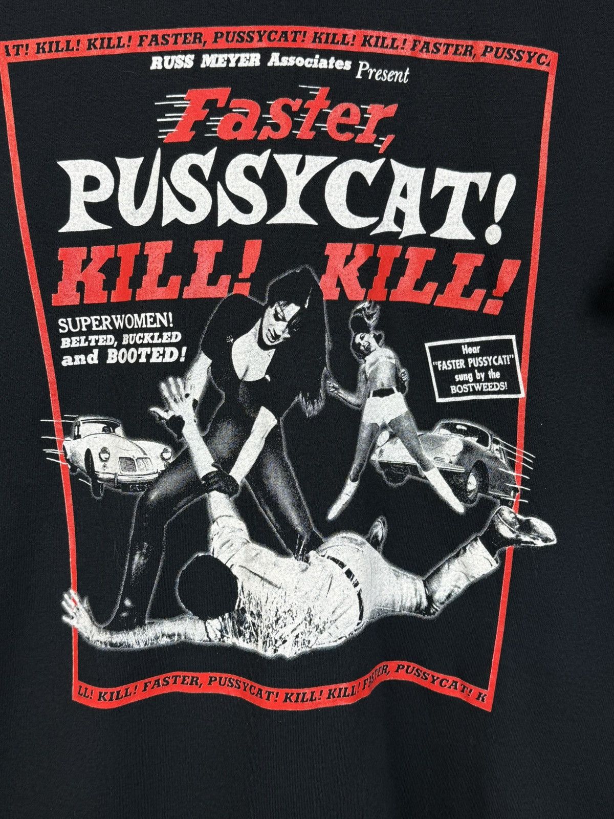 Vintage 00s Faster, Pussycat! Kill! Kill! Movie Promo T-Shirt Size M Size US M / EU 48-50 / 2 - 2 Thumbnail