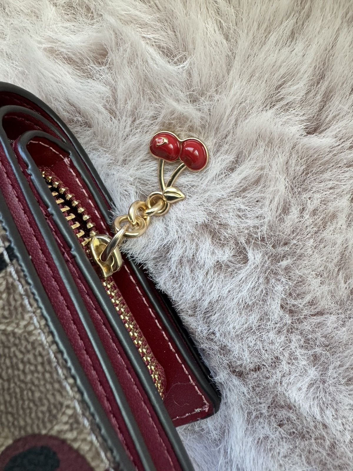 Coach Coach snap wallet with cherry print Size ONE SIZE - 12 Thumbnail